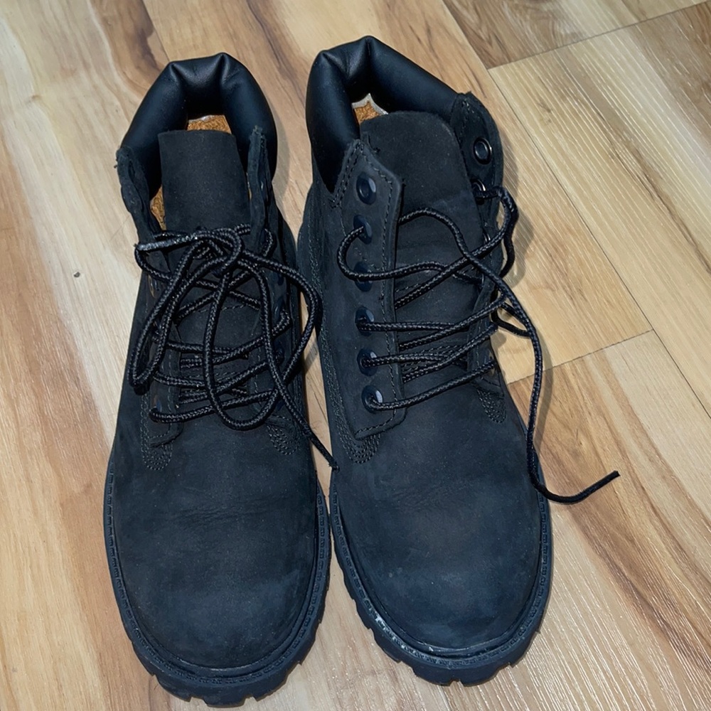 Black little kids timberland